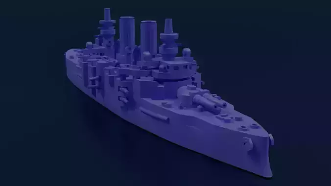 Battleship SMS Babenberg 3D print model