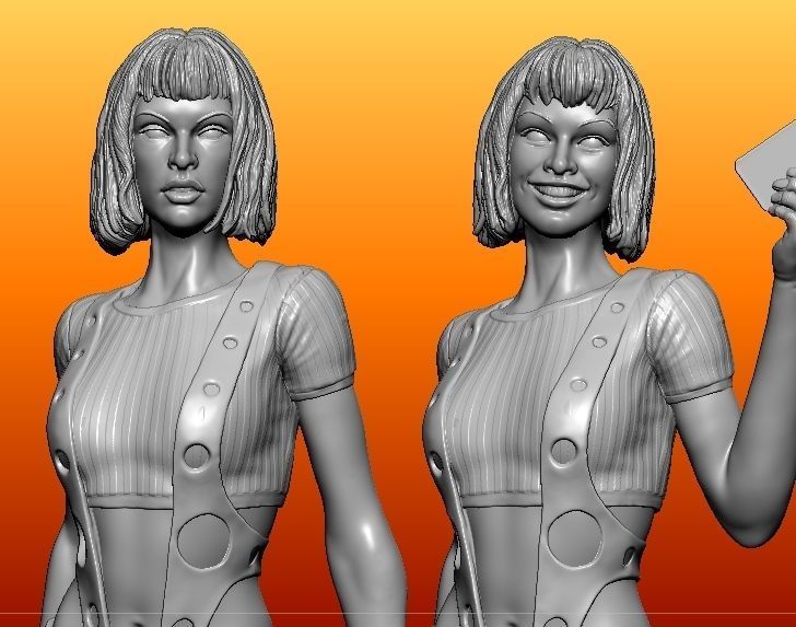 Leeloo 5th Element 3D print model_3