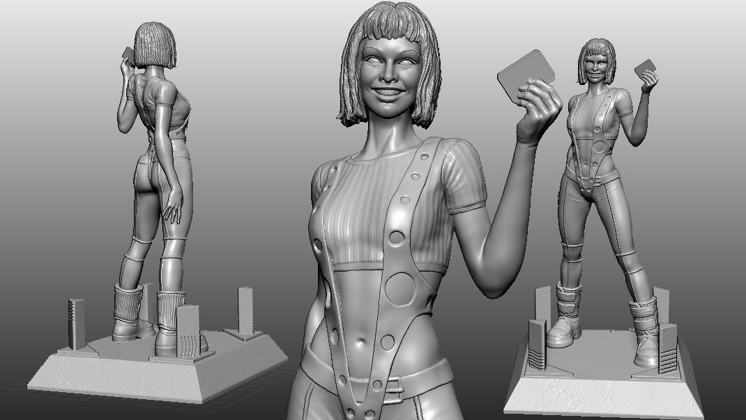 Leeloo 5th Element 3D print model_6
