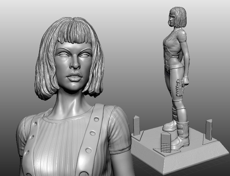 Leeloo 5th Element 3D print model_5
