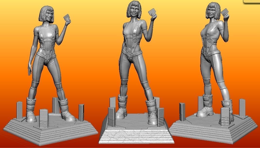Leeloo 5th Element 3D print model_1