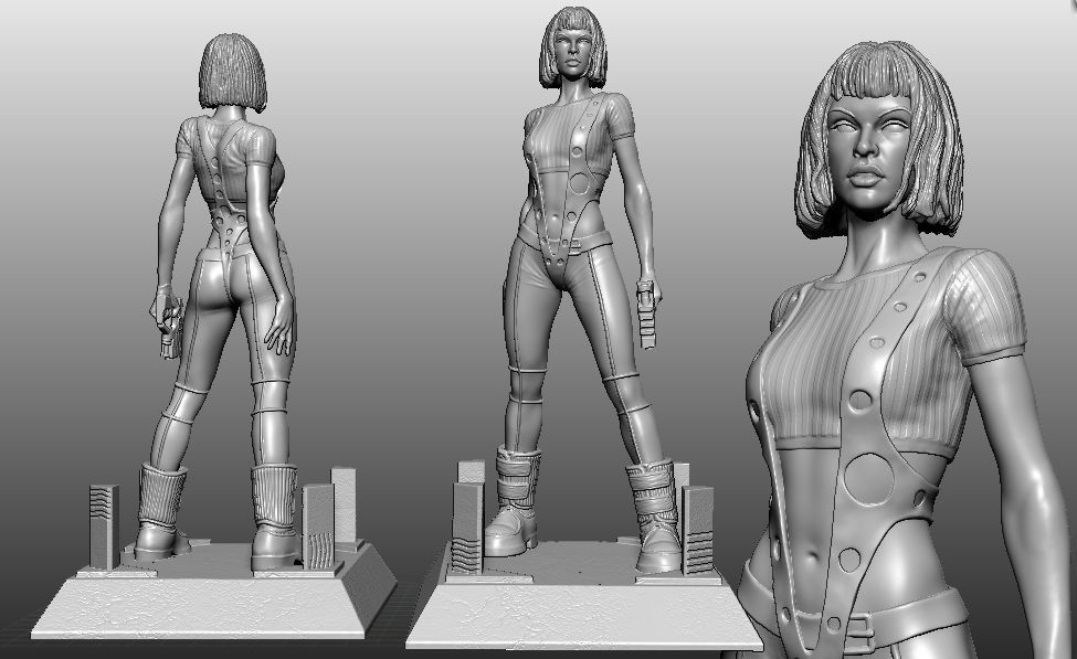 Leeloo 5th Element 3D print model_4