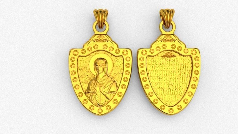 Mary mother of Jesus 3D print model_3