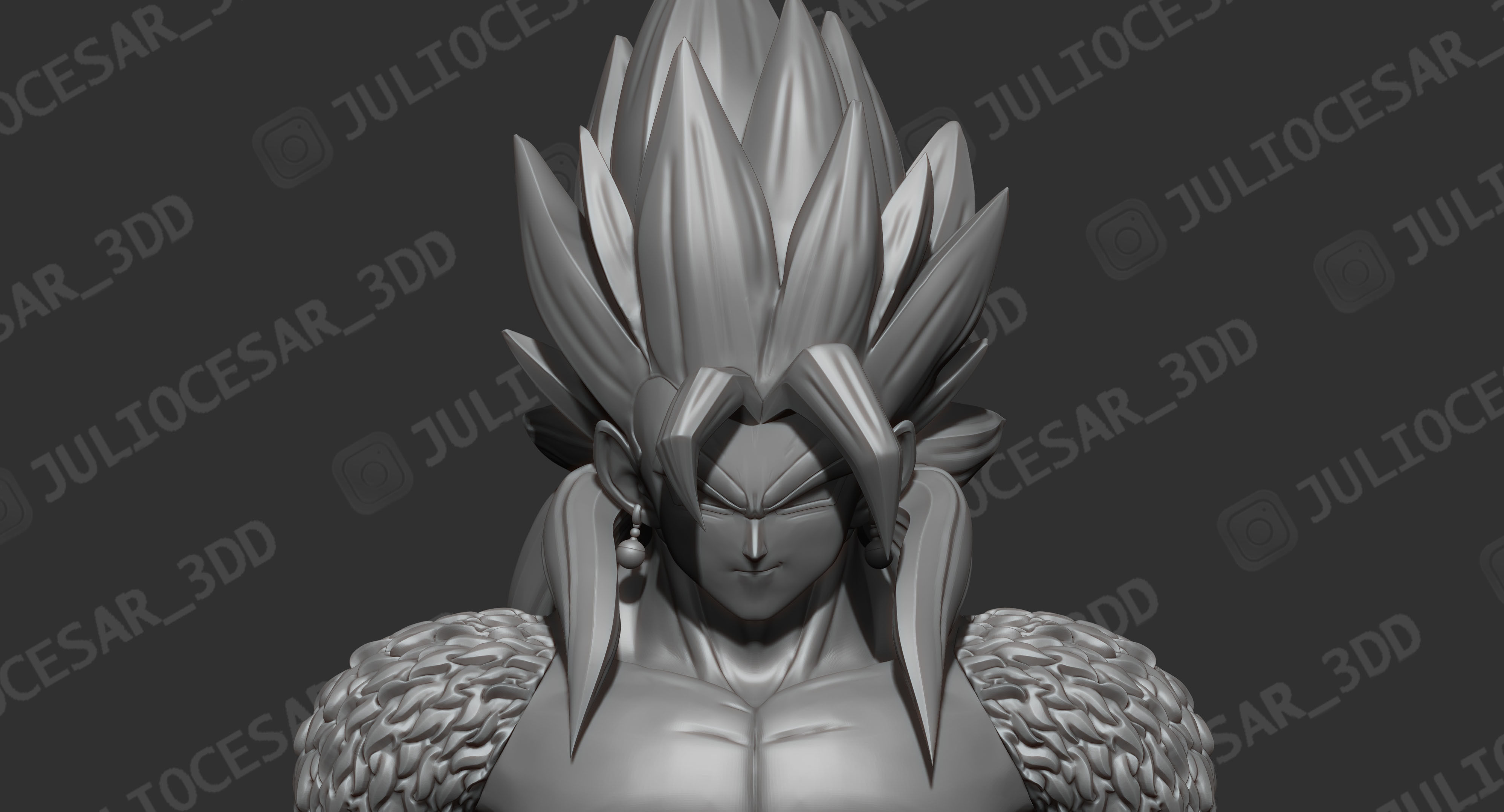 Dragon ball - Vegito Xeno ssj4 time patrol 3D print model_5
