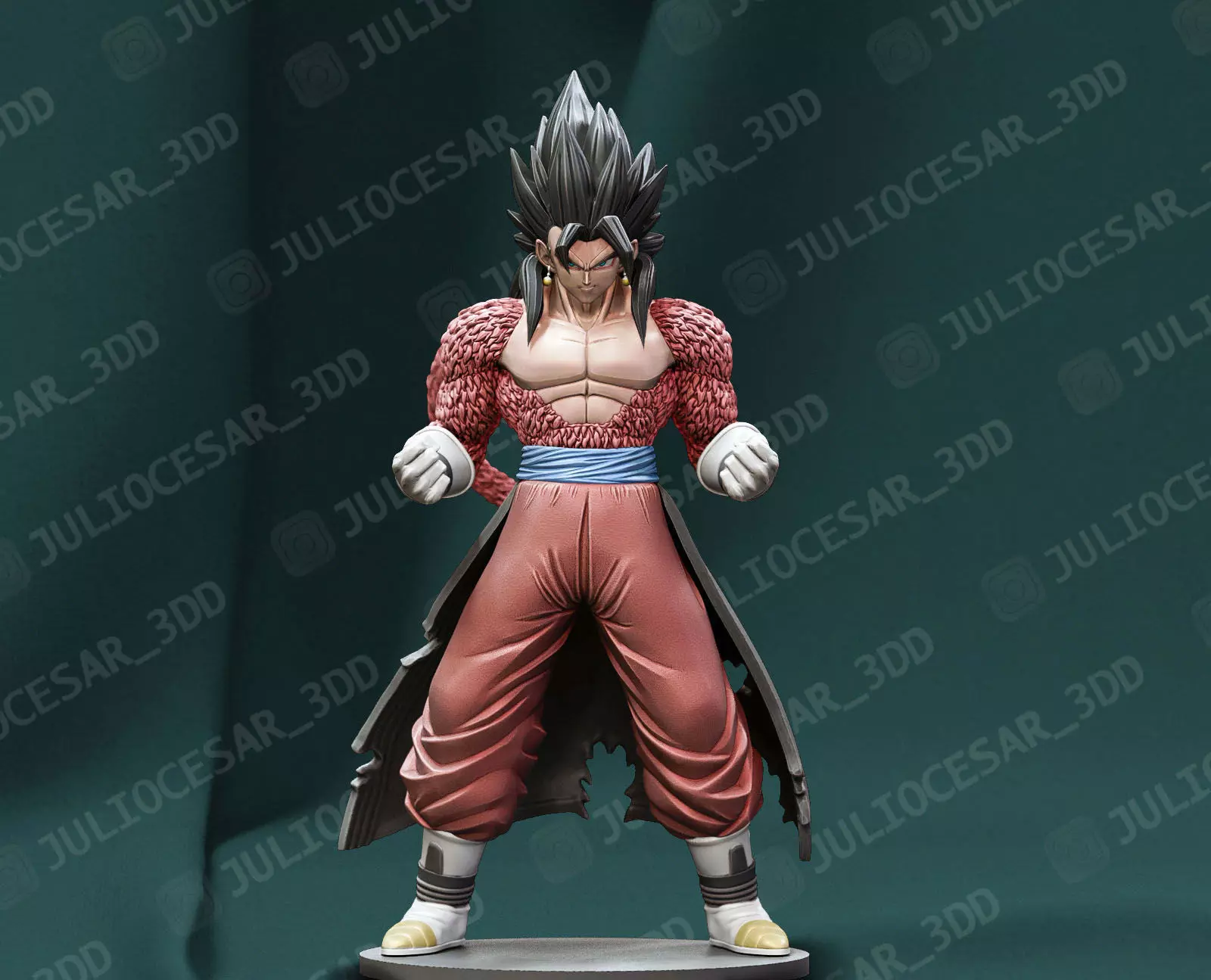 Dragon ball - Vegito Xeno ssj4 time patrol 3D print model_0
