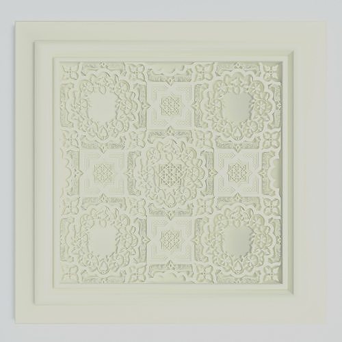 Ceiling Tile ornament  3D model