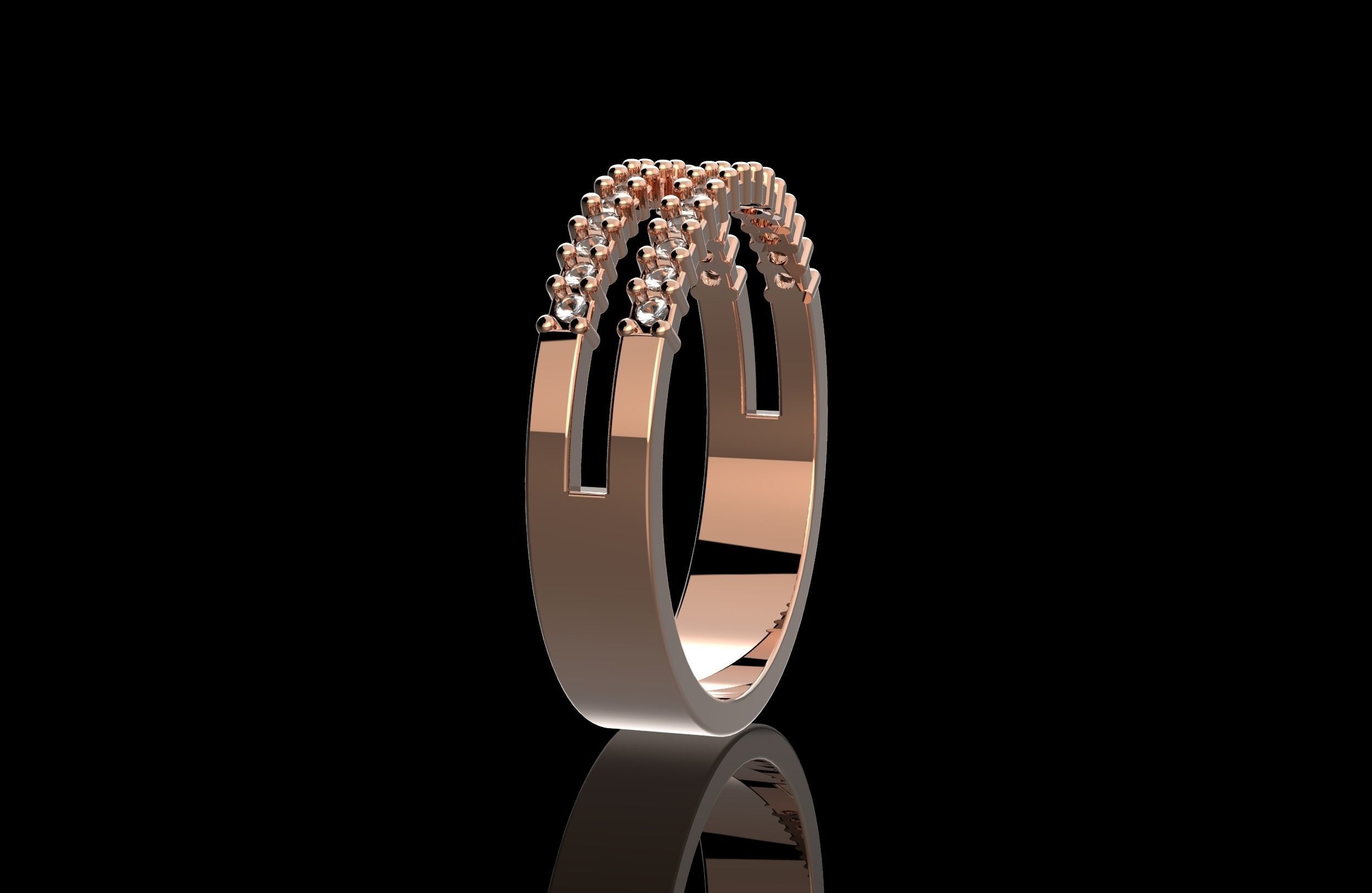 Double Ring 3D print model_5