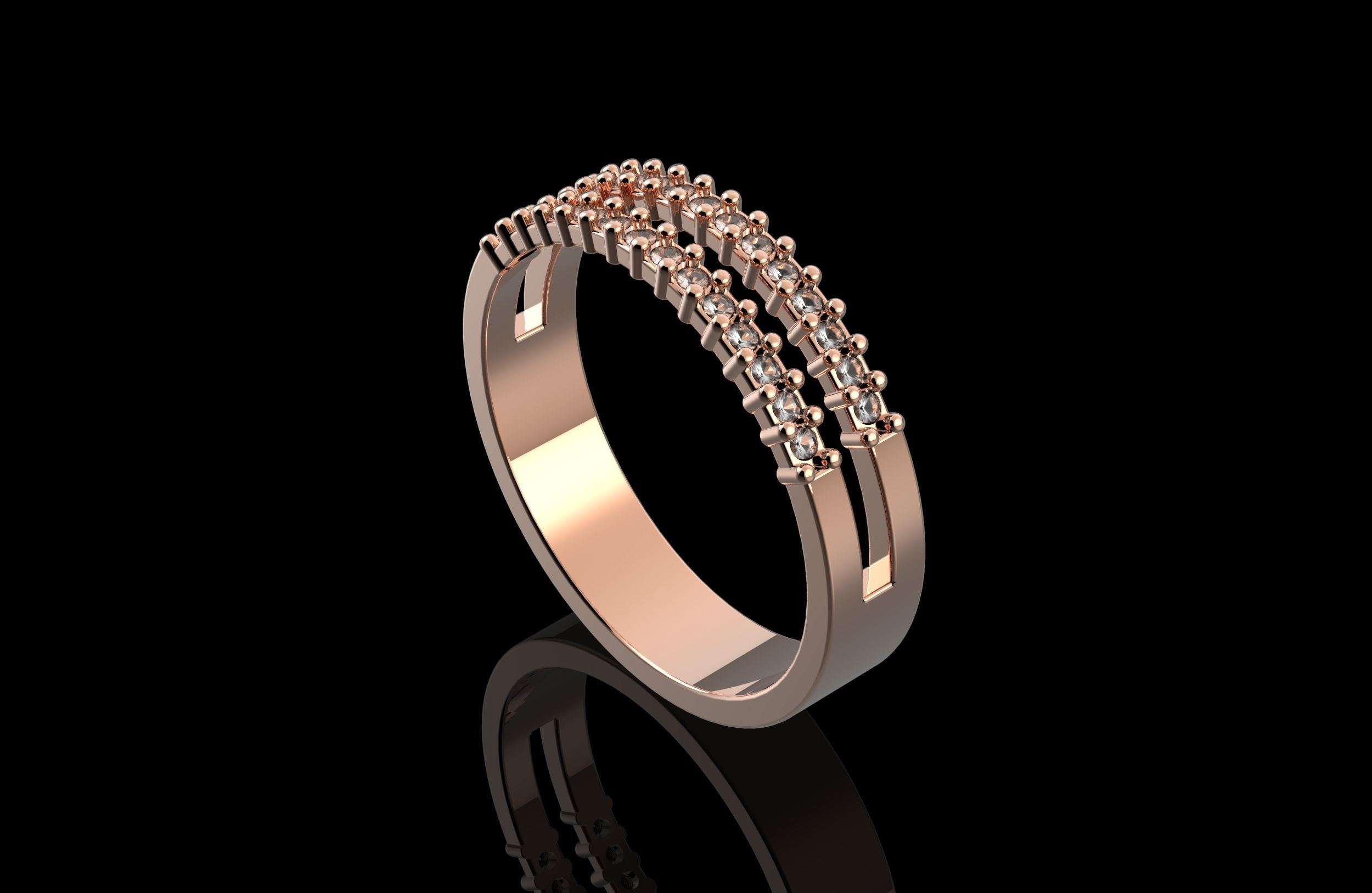 Double Ring 3D print model_6