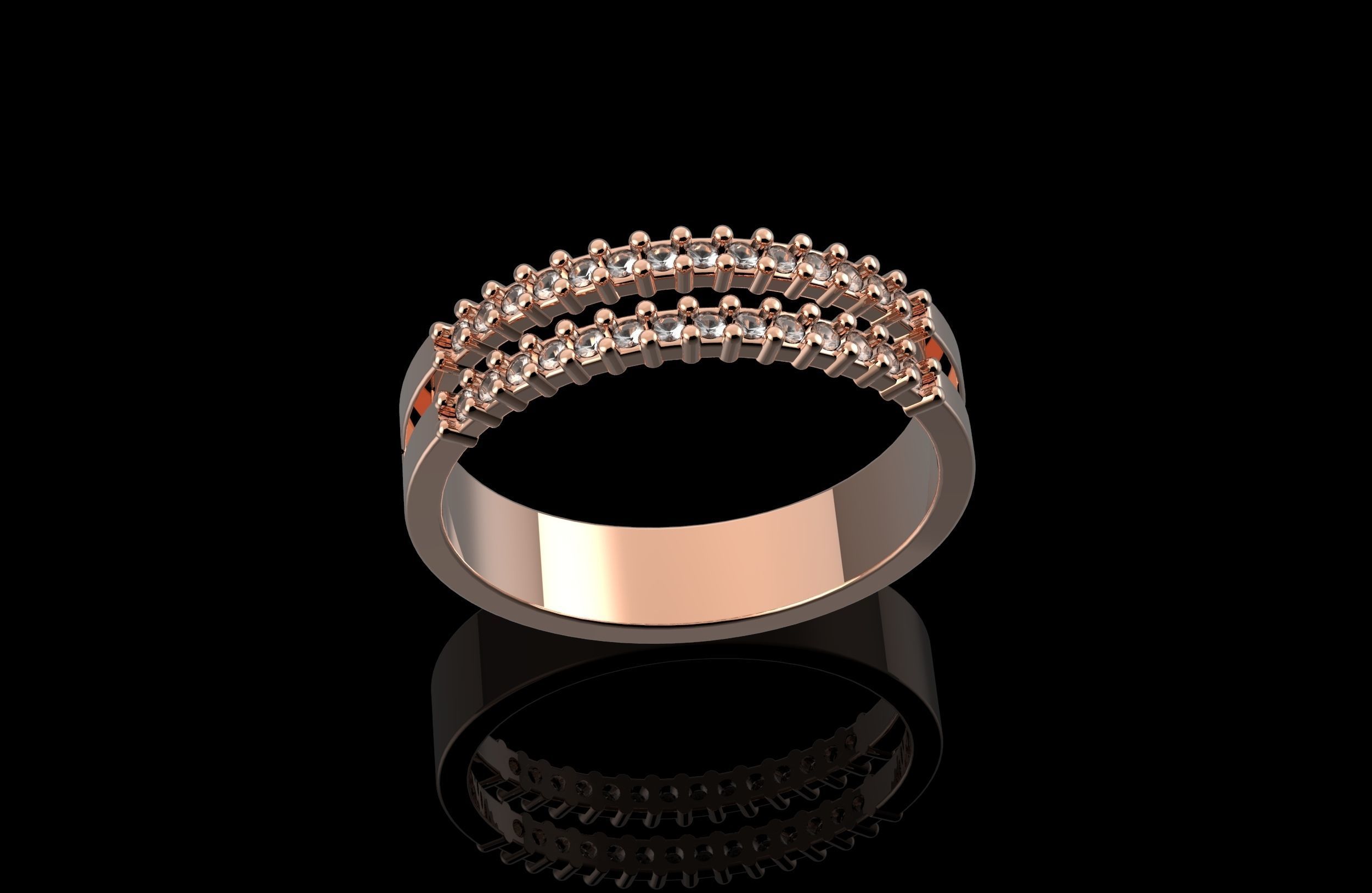 Double Ring 3D print model_8