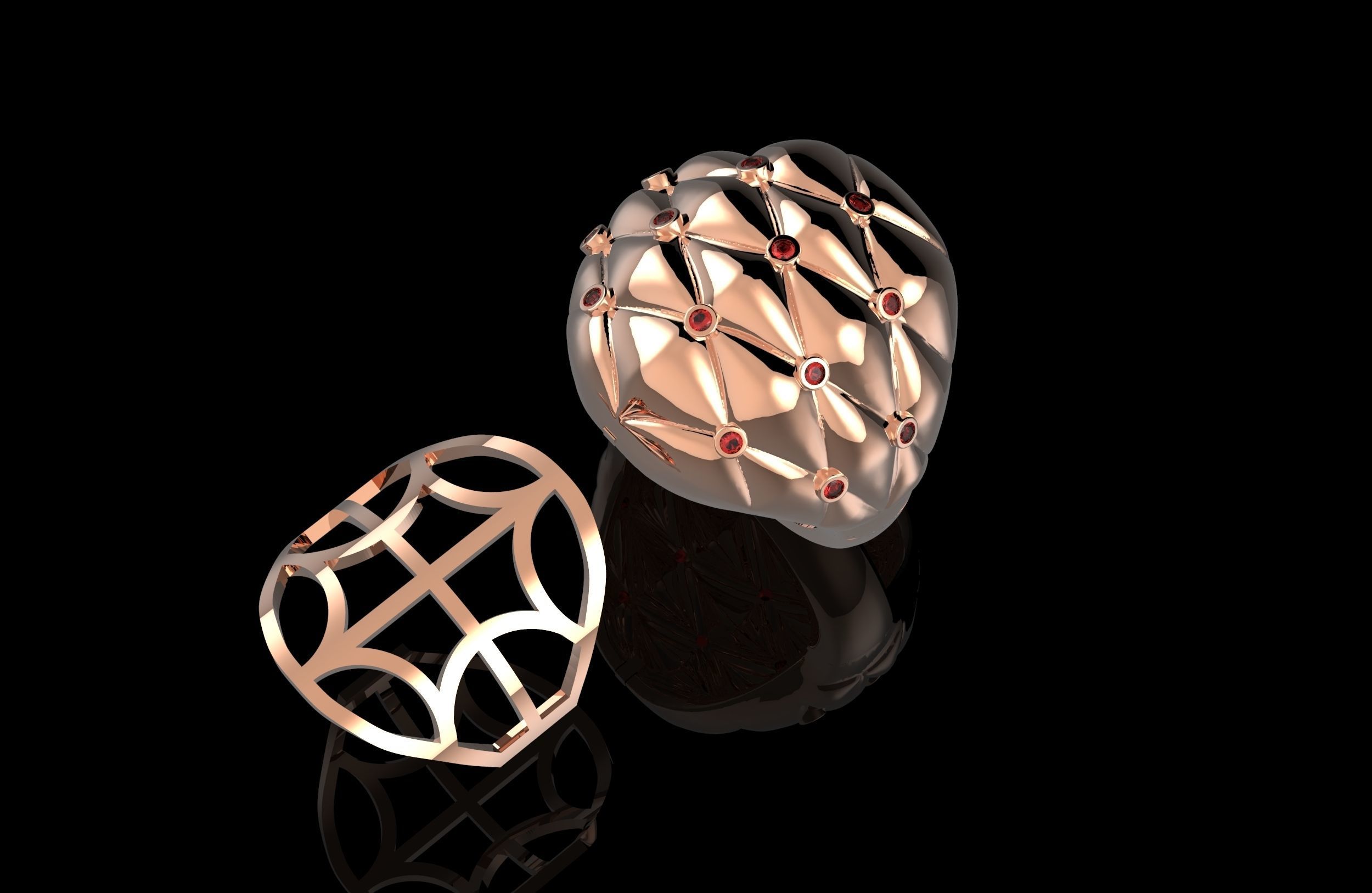 Pillow Ring 3D print model_11