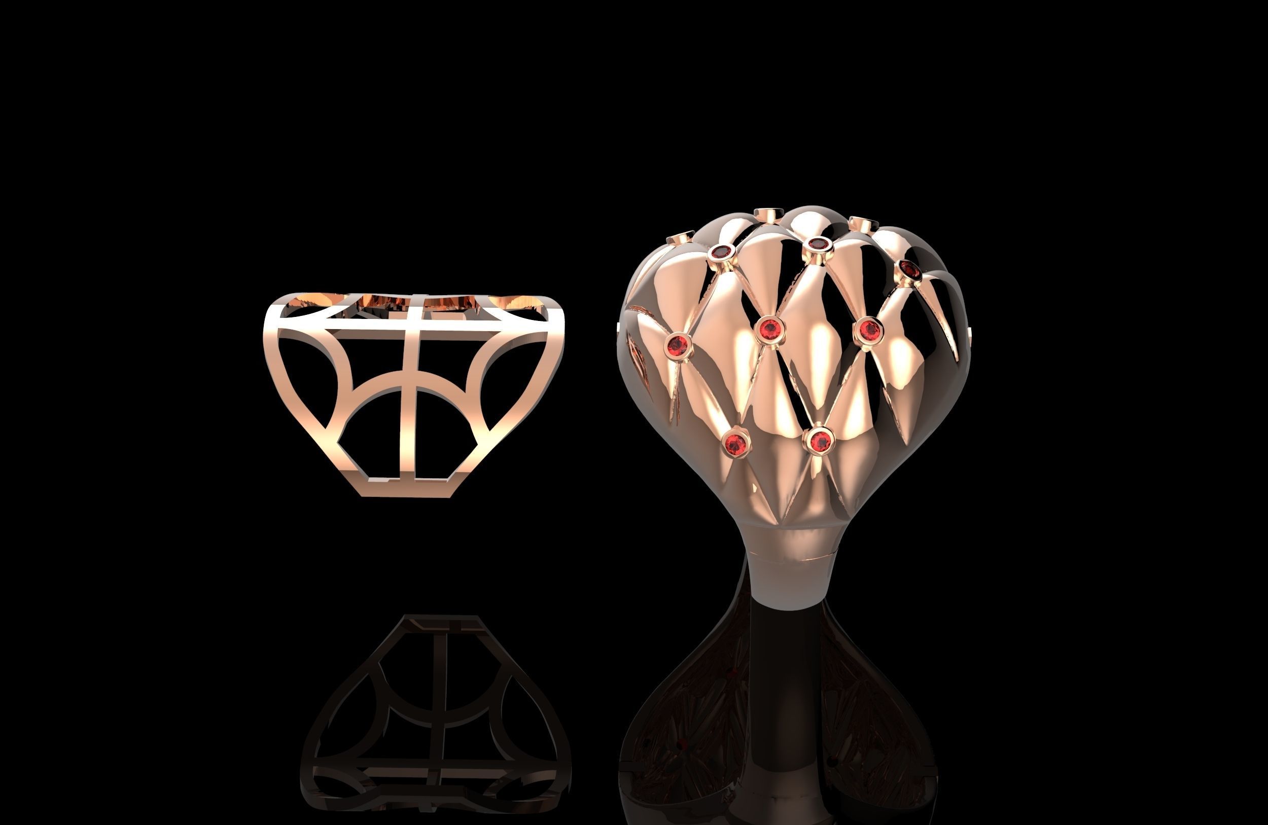 Pillow Ring 3D print model_12