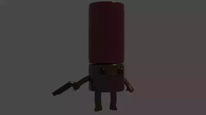 Enter in the gungeon enemy character bullet 3D