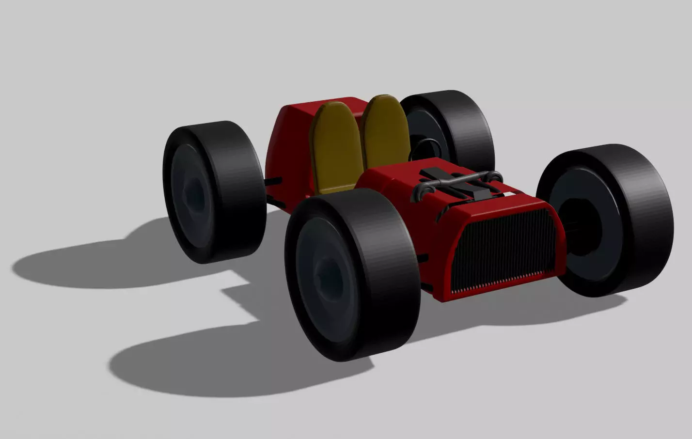 Twin Turbo low poly Race car Free 3D model