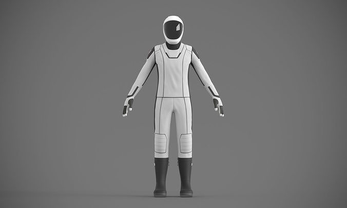 SpaceX spacesuit martian suit astronaut 3D model