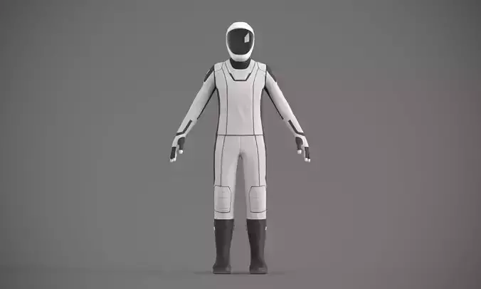 SpaceX spacesuit martian suit astronaut 3D model