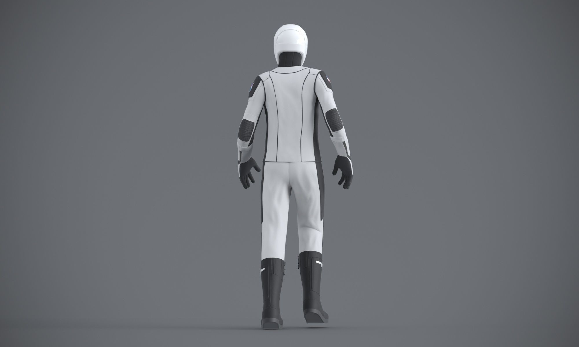 SpaceX spacesuit martian suit astronaut 3D model_4
