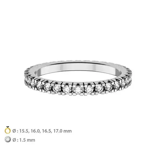 N058 Classic wedding ring