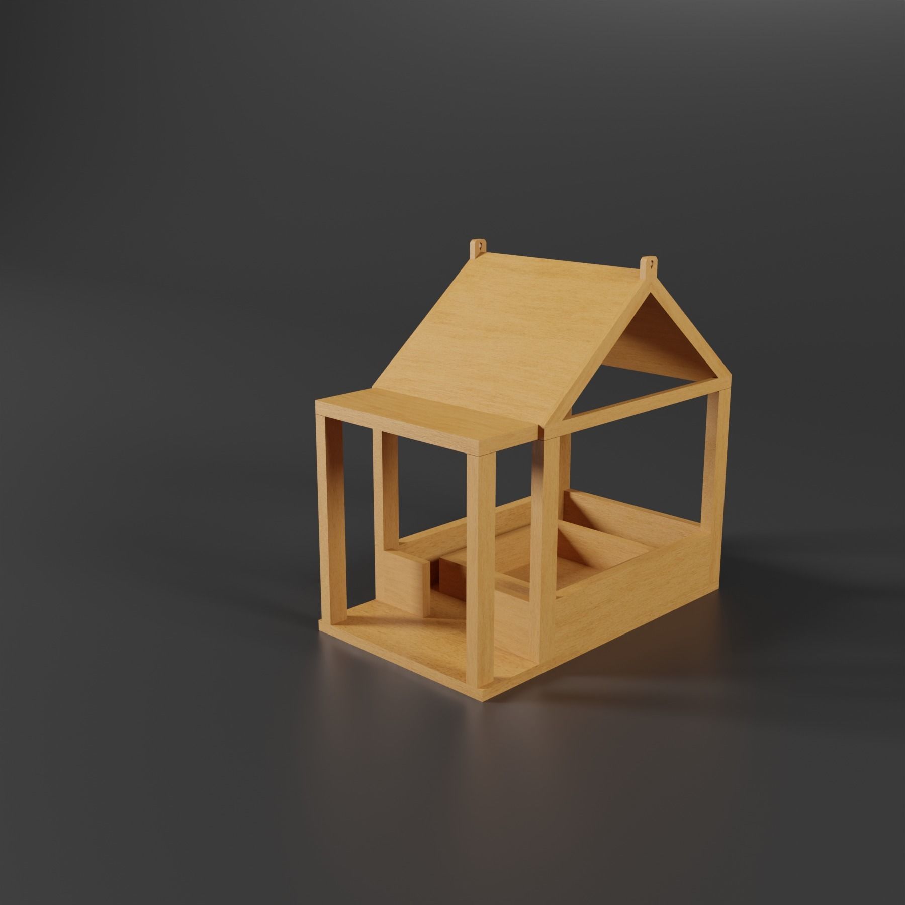 Bird feeder design 3D model_2