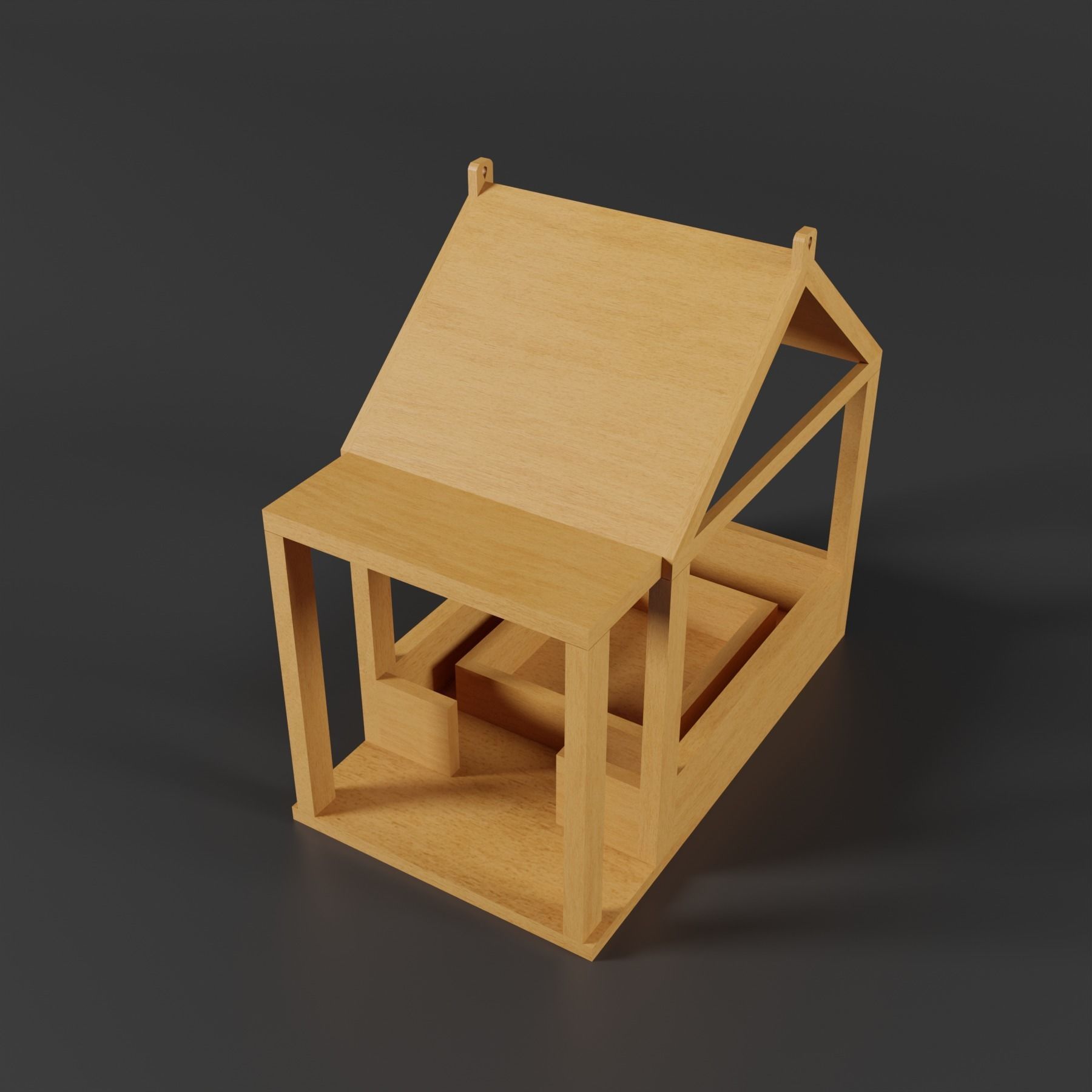 Bird feeder design 3D model_3