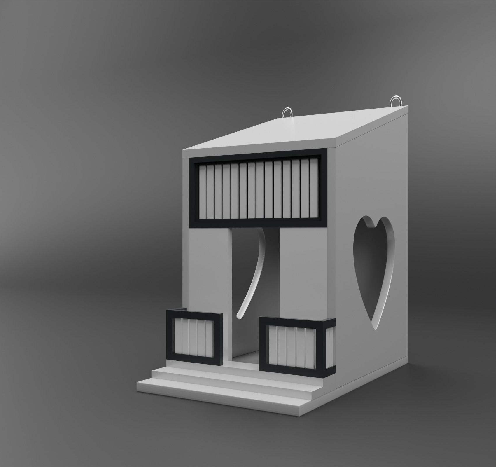 Bird feeder design 3D model_1