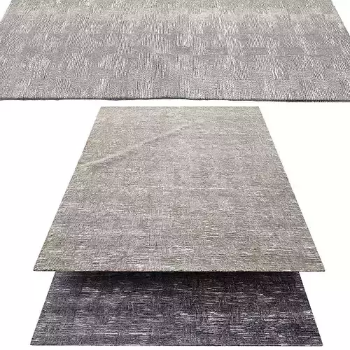 MOSAIC HAND-KNOTTED SILK RUG