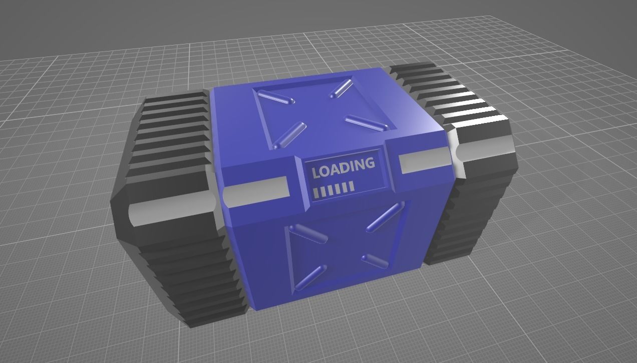 Scifi Box concept 3D print model_6
