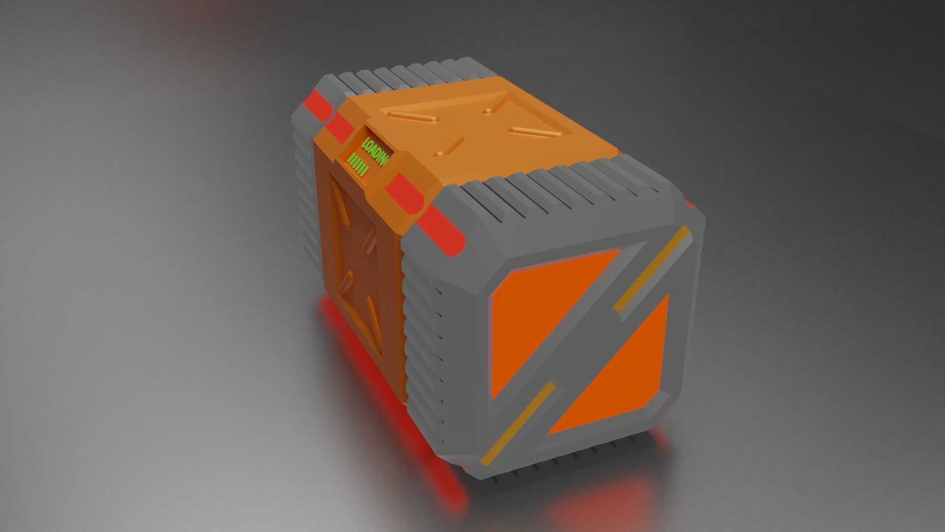 Scifi Box concept 3D print model_7
