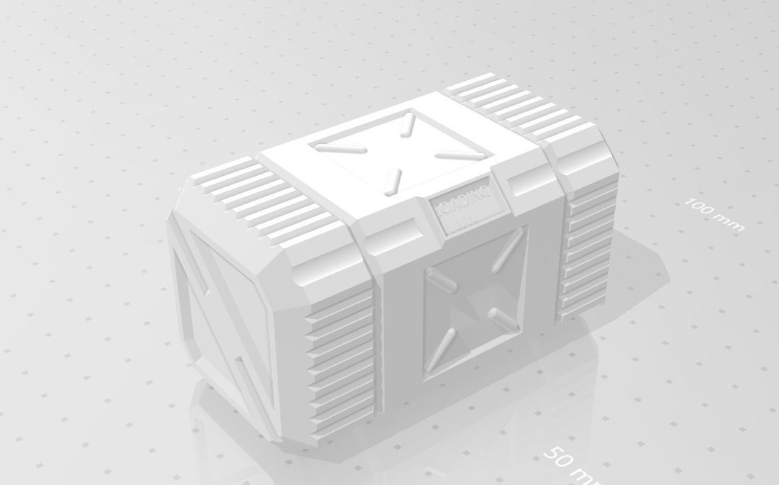 Scifi Box concept 3D print model_14