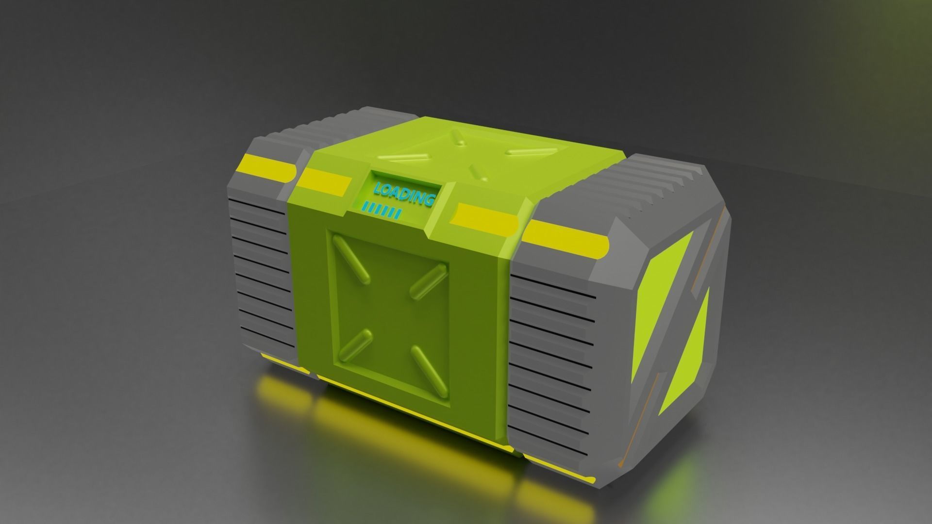 Scifi Box concept 3D print model_10