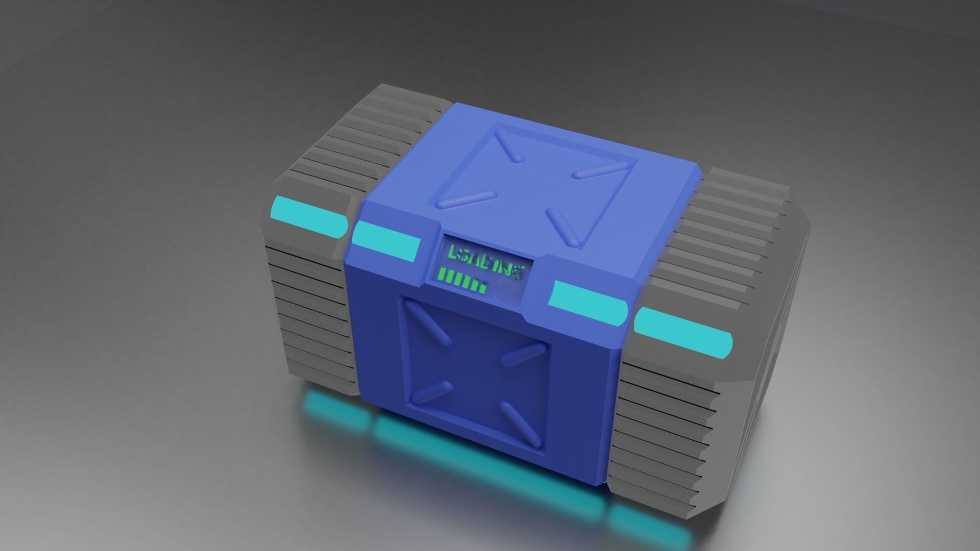 Scifi Box concept 3D print model_5