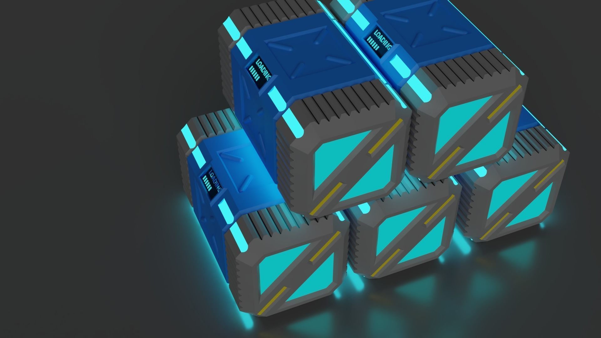 Scifi Box concept 3D print model_2