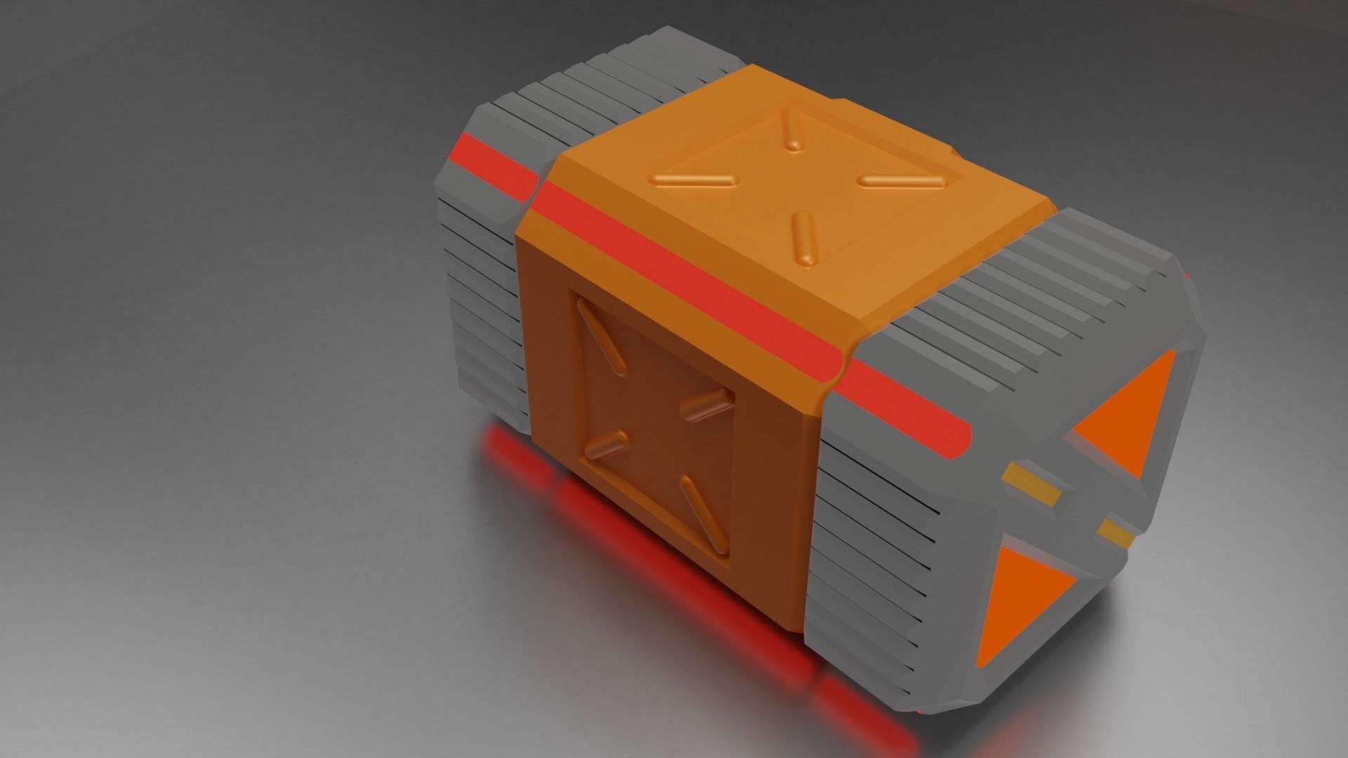 Scifi Box concept 3D print model_9