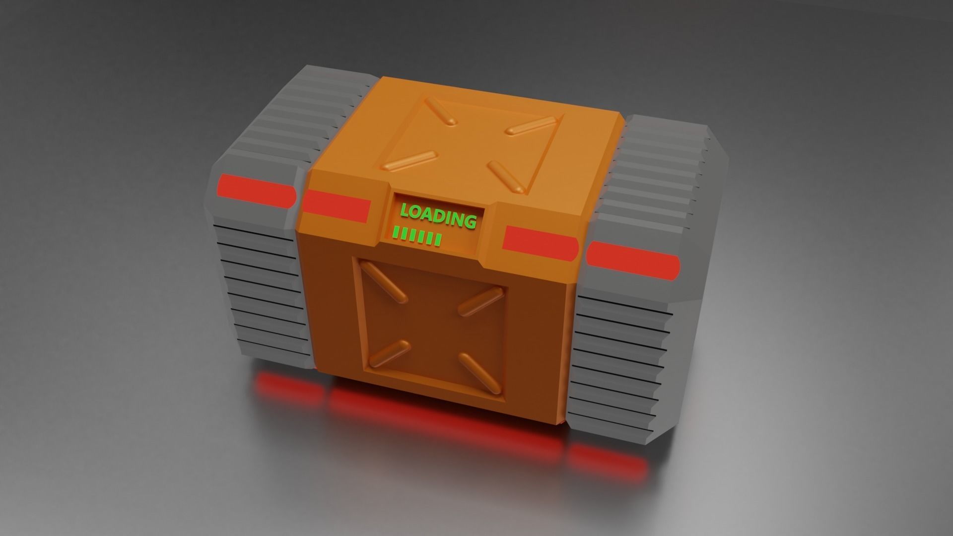 Scifi Box concept 3D print model_8
