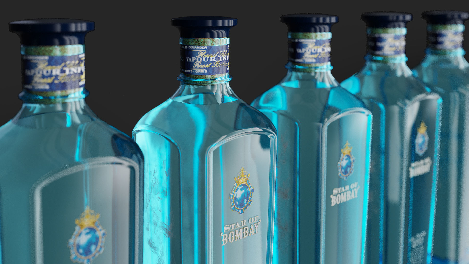 Bombay Gin Pack 3D Model Collection_10