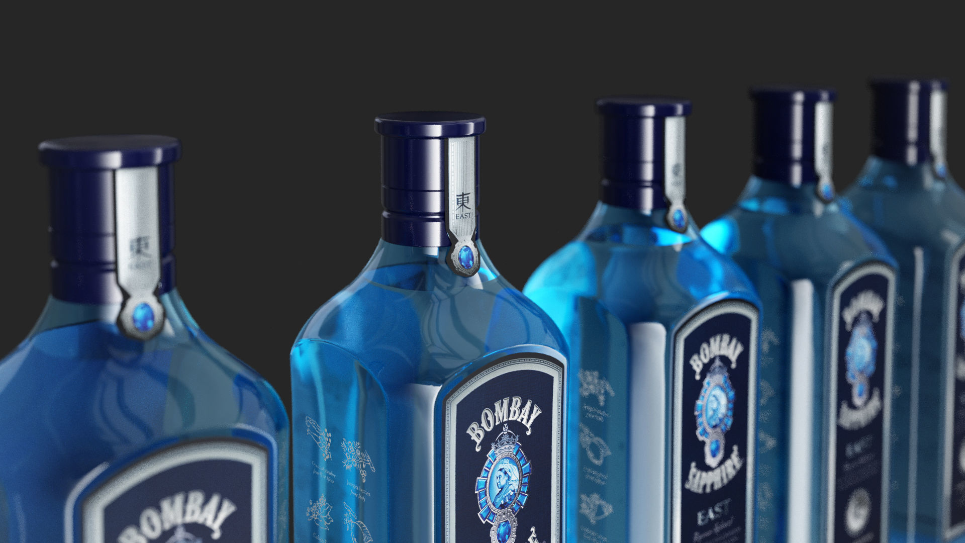 Bombay Gin Pack 3D Model Collection_12