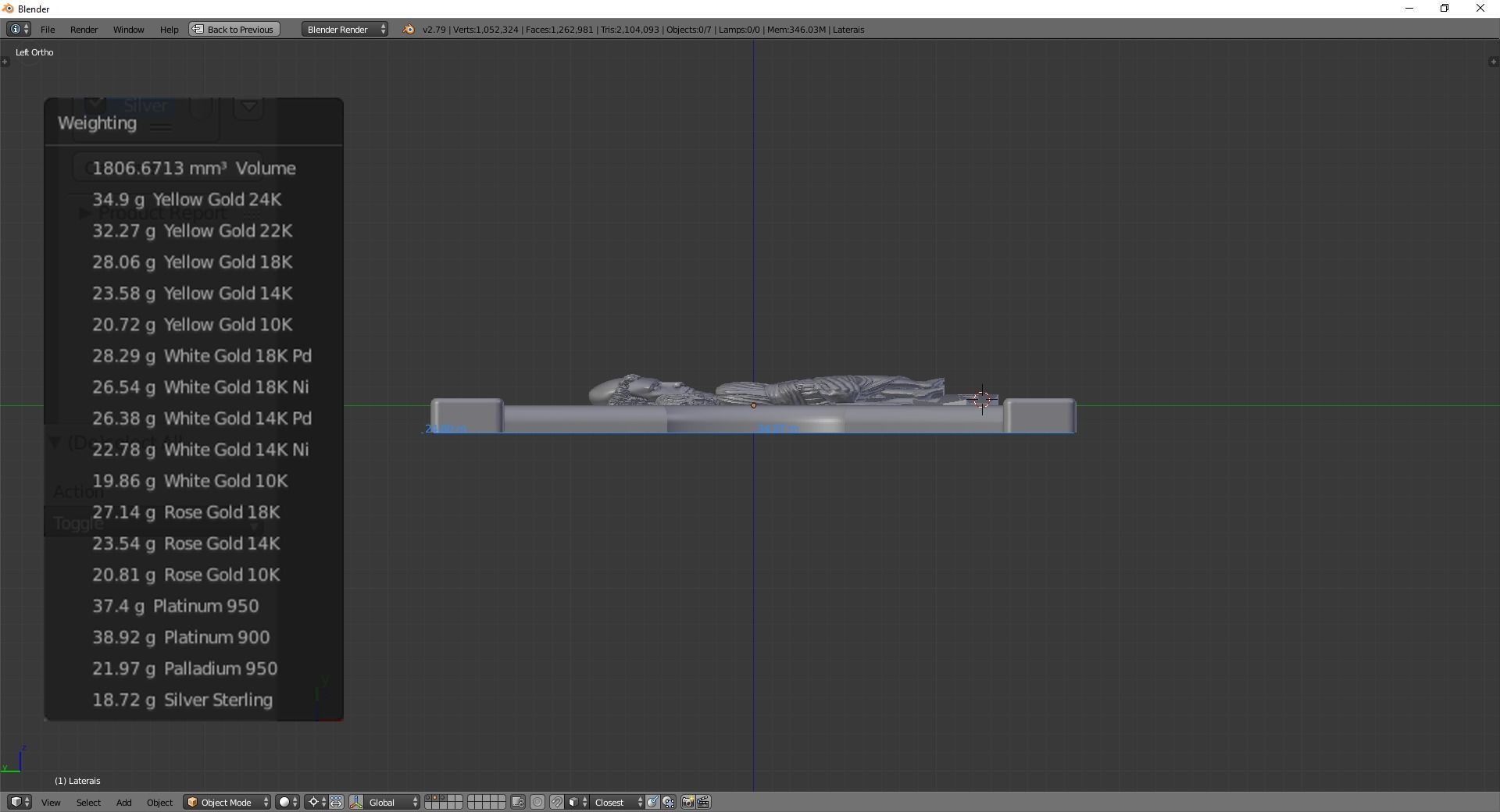 St Anthony Pendant 3D print model_7