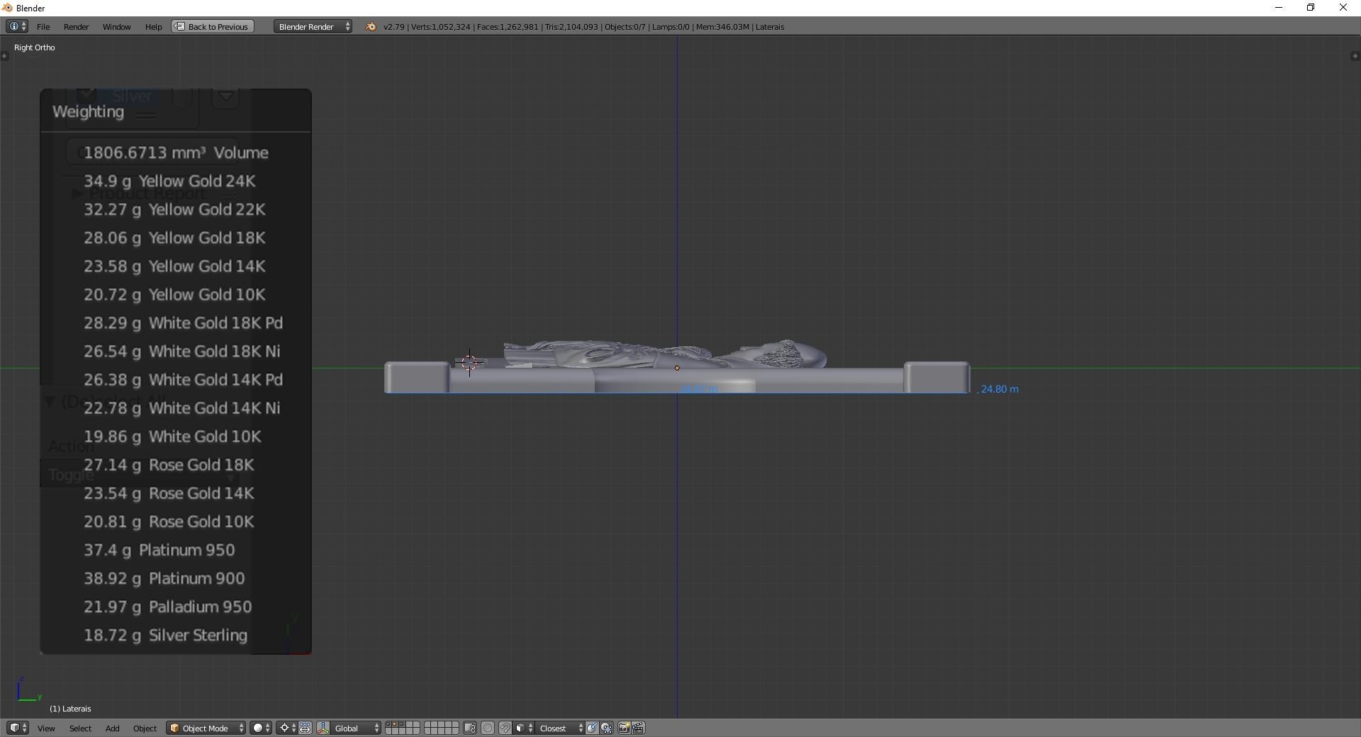 St Anthony Pendant 3D print model_6