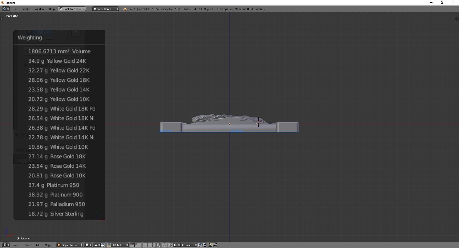 St Anthony Pendant 3D print model_8