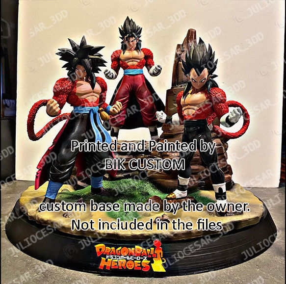 Dragon ball - Pack Goku Vegeta and Vegito TIME PATROL 3D Model Collection_2