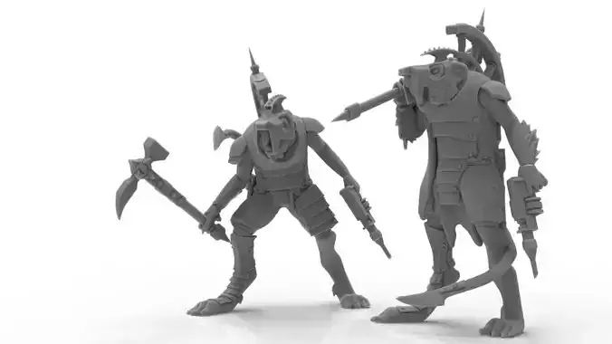 Cheese Stealer Cult - Warlord 3D print model