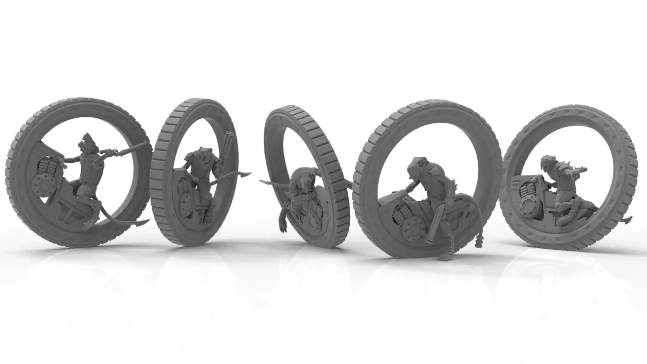 Cheese Stealer Cult - Tunnel Riders 3D print model