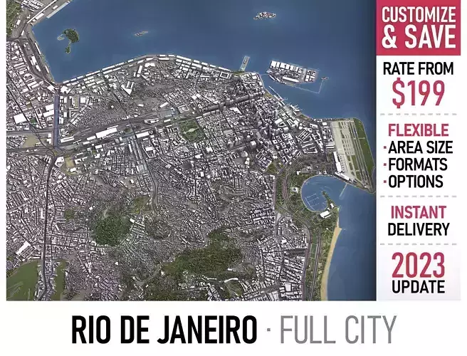 Rio de Janeiro - 3D City Model