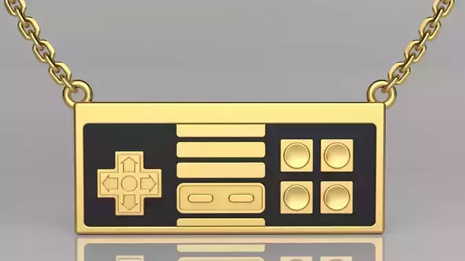 Classic gamepad pendant two versions 3D print model