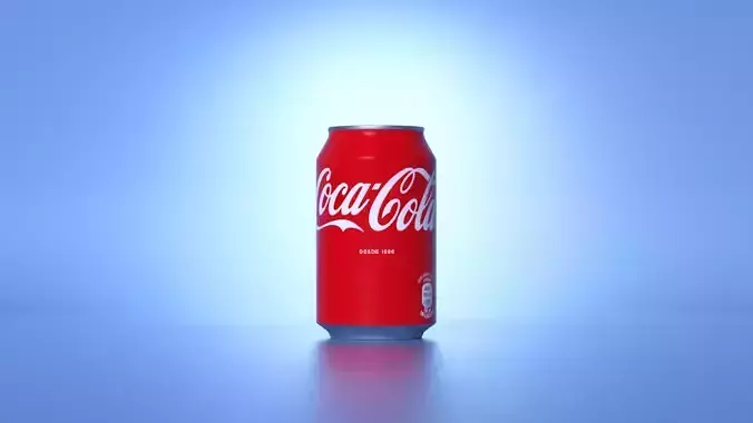 3d coca cola can  3D model