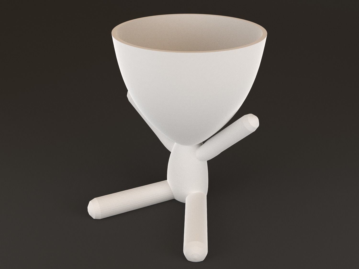 20 Pot plant with little person style 3D printable models 3D print model_45