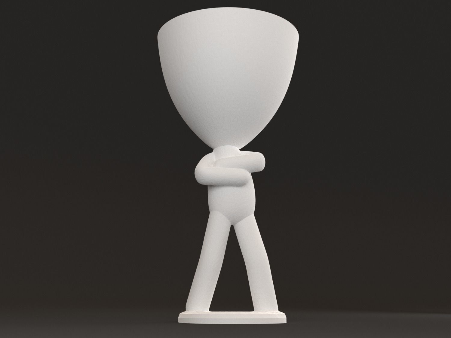 20 Pot plant with little person style 3D printable models 3D print model_51