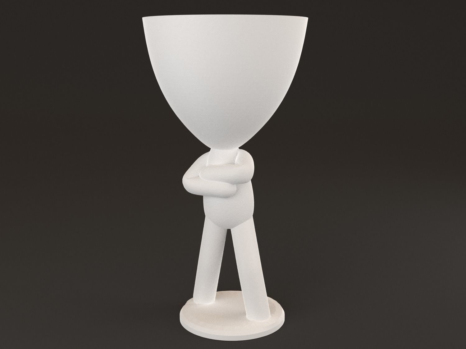 20 Pot plant with little person style 3D printable models 3D print model_8