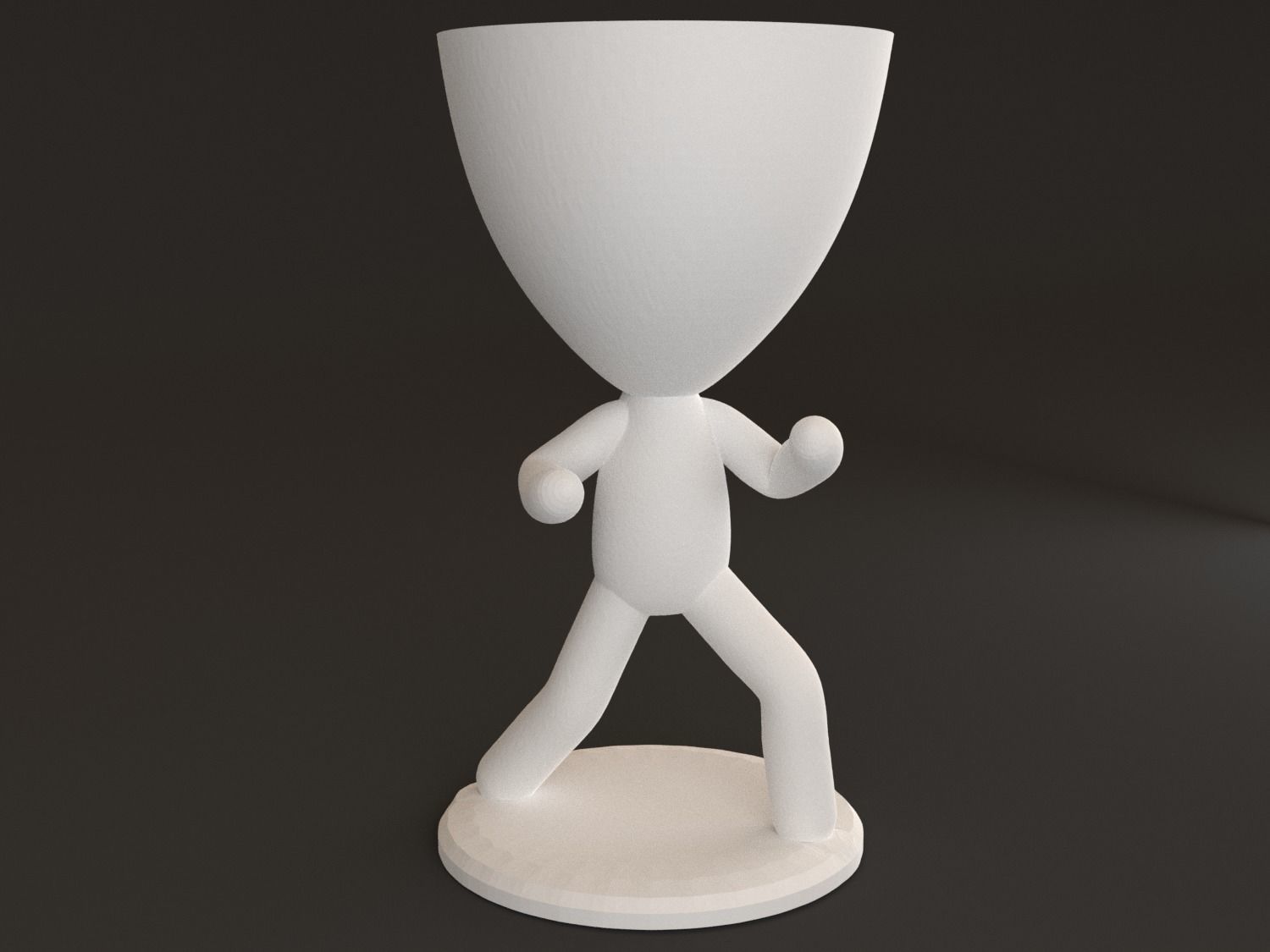 20 Pot plant with little person style 3D printable models 3D print model_17