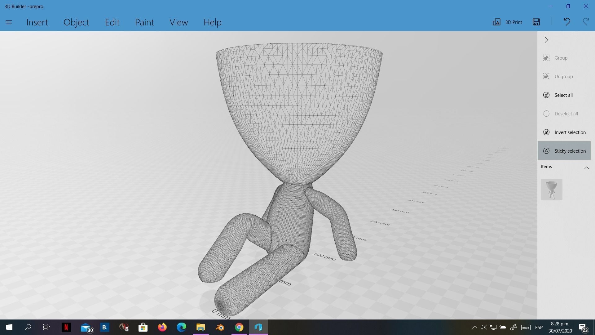 20 Pot plant with little person style 3D printable models 3D print model_36