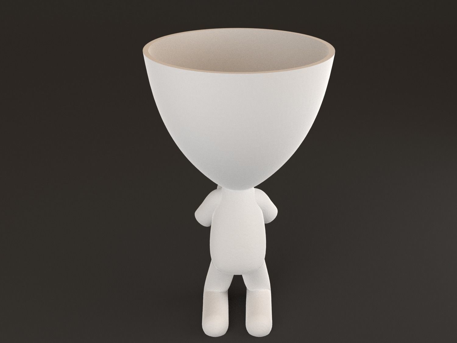 20 Pot plant with little person style 3D printable models 3D print model_47